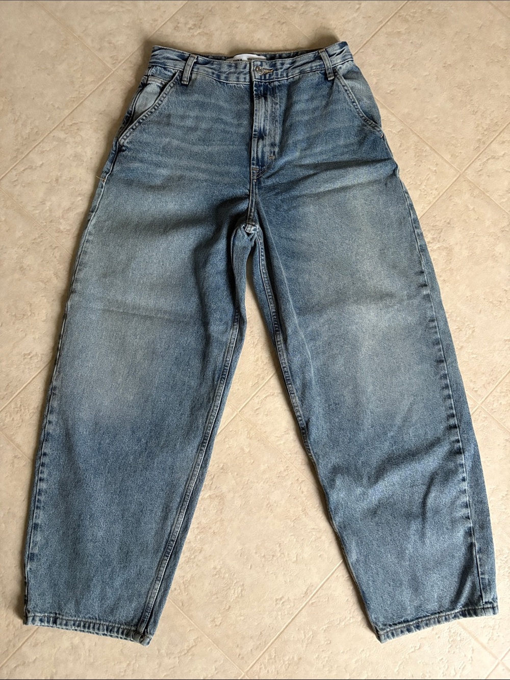 Bershka Light Blue Relaxed Jeans